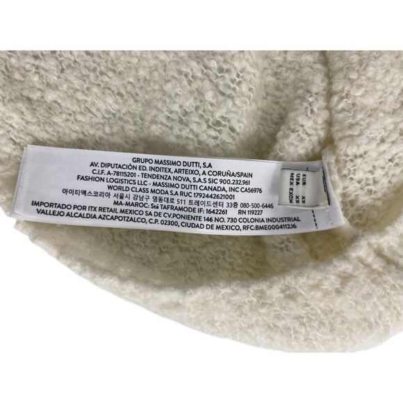 Massimo Dutti Womens Sweater Size XS Ecru Pullover Lightweight 5749/555 NWOT - Picture 5 of 11